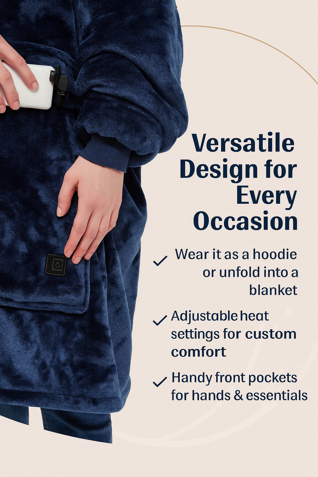 Heated Hoodie Blanket
