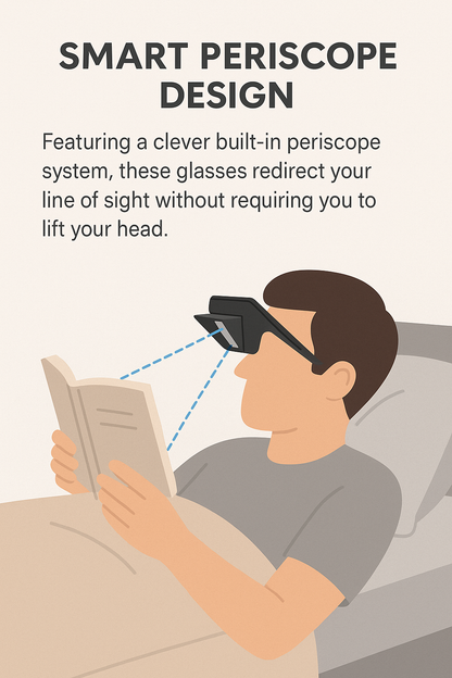 Lazy Periscope Horizontal Reading Glasses