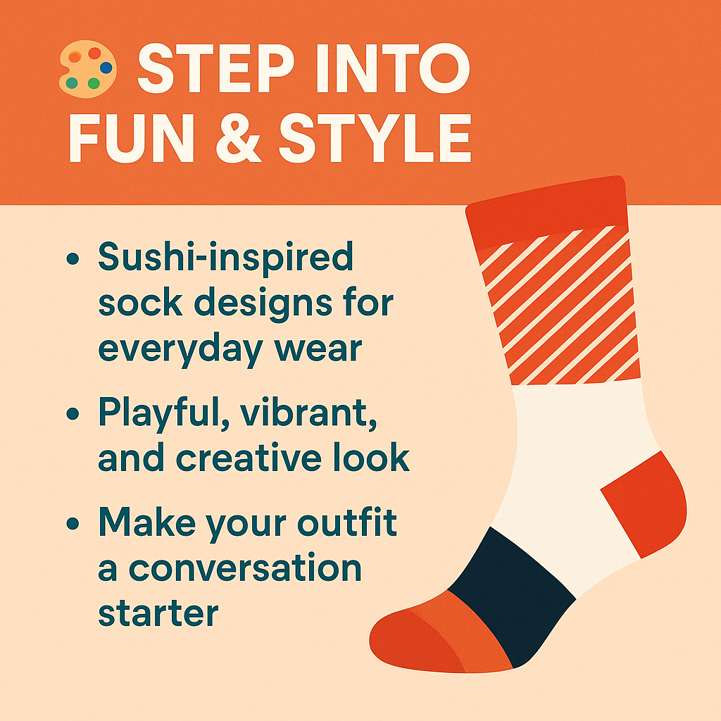 Unisex Sushi Socks