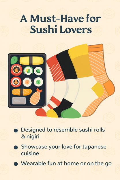 Unisex Sushi Socks