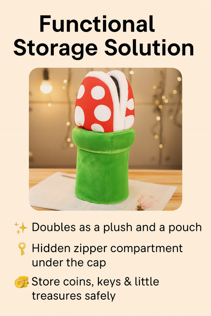 Multifunctional Mushroom Piranha Plush