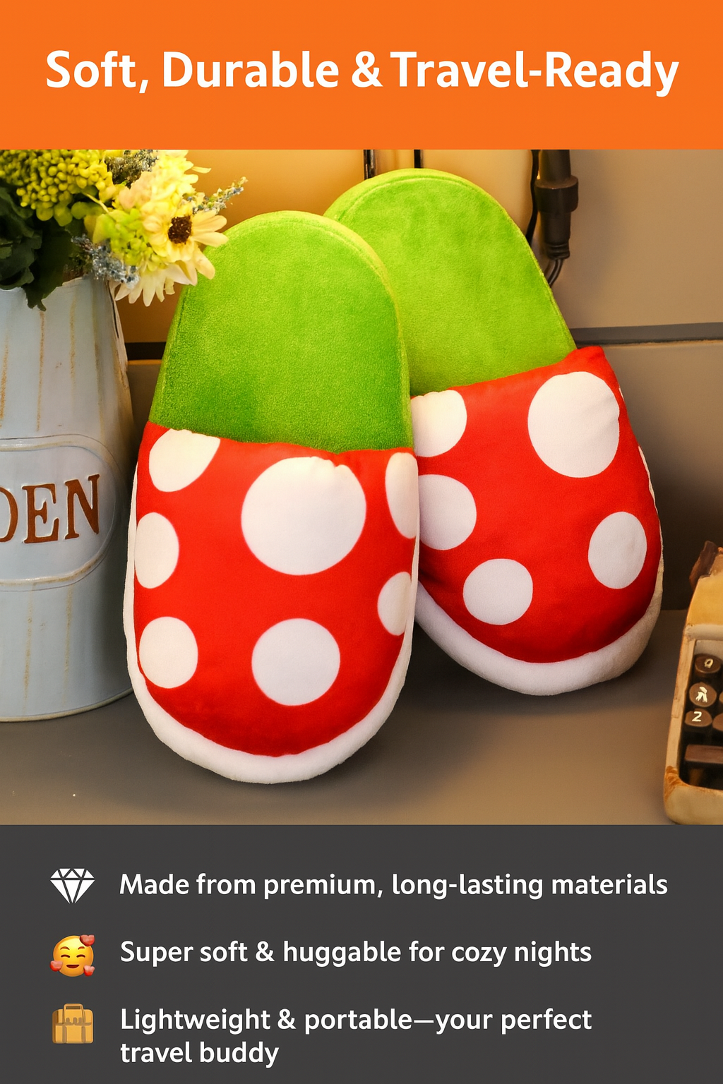 Multifunctional Mushroom Piranha Plush