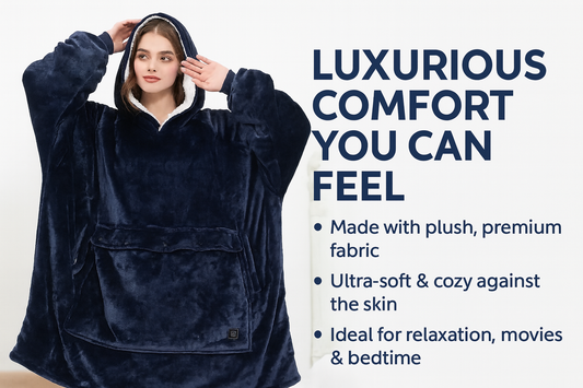 Heated Hoodie Blanket
