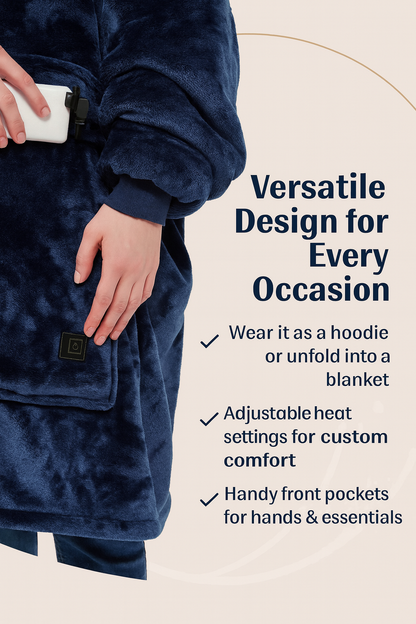 Heated Hoodie Blanket