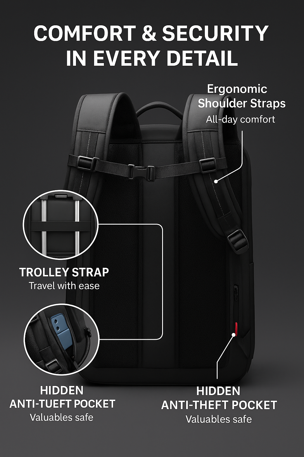 Vacuum Compression Large-capacity Backpack